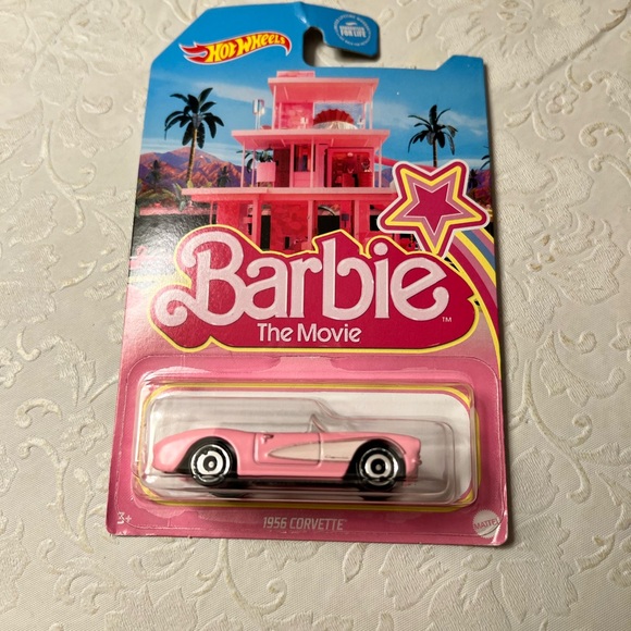 Hot Wheels Other - Hot Wheels Barbie The Movie 1956 Corvette - Pink